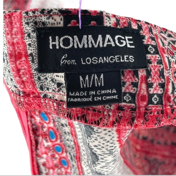 Hommage Printed Cut Out Chest Back Jumpsuit Size M - Picture 11 of 12